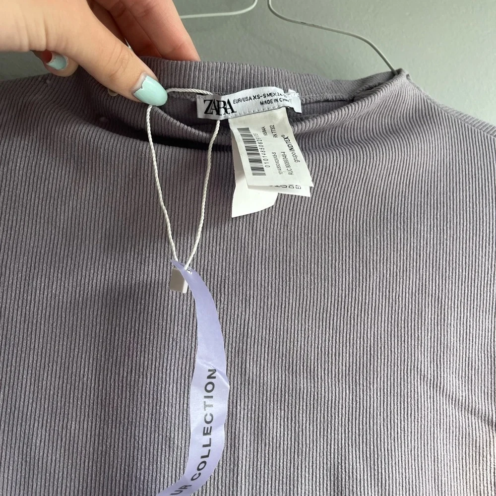 Zara purple Long Sleeve Bodysuit - Picture 3 of 4
